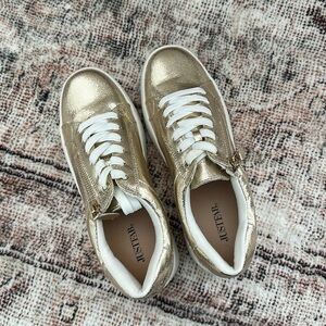 Brand New Gold Sneakers